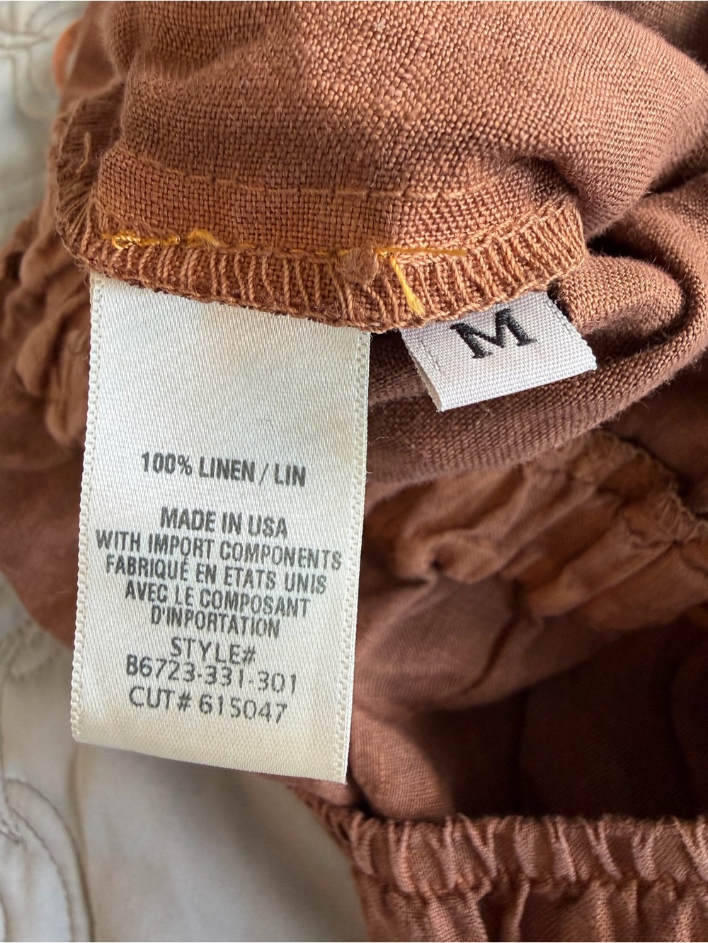 cloth & stone Rust Brown Sleeveless V-Neck Jumpsuit - Picture 10 of 15